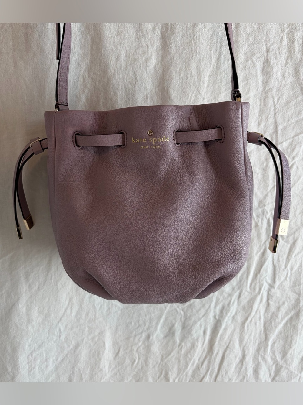 kate spade Lavender Mauve Pebbled Leather Crossbody Bag